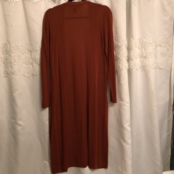 Forever 21 long sweater size Large. Burnt orange colour. - Picture 2 of 5